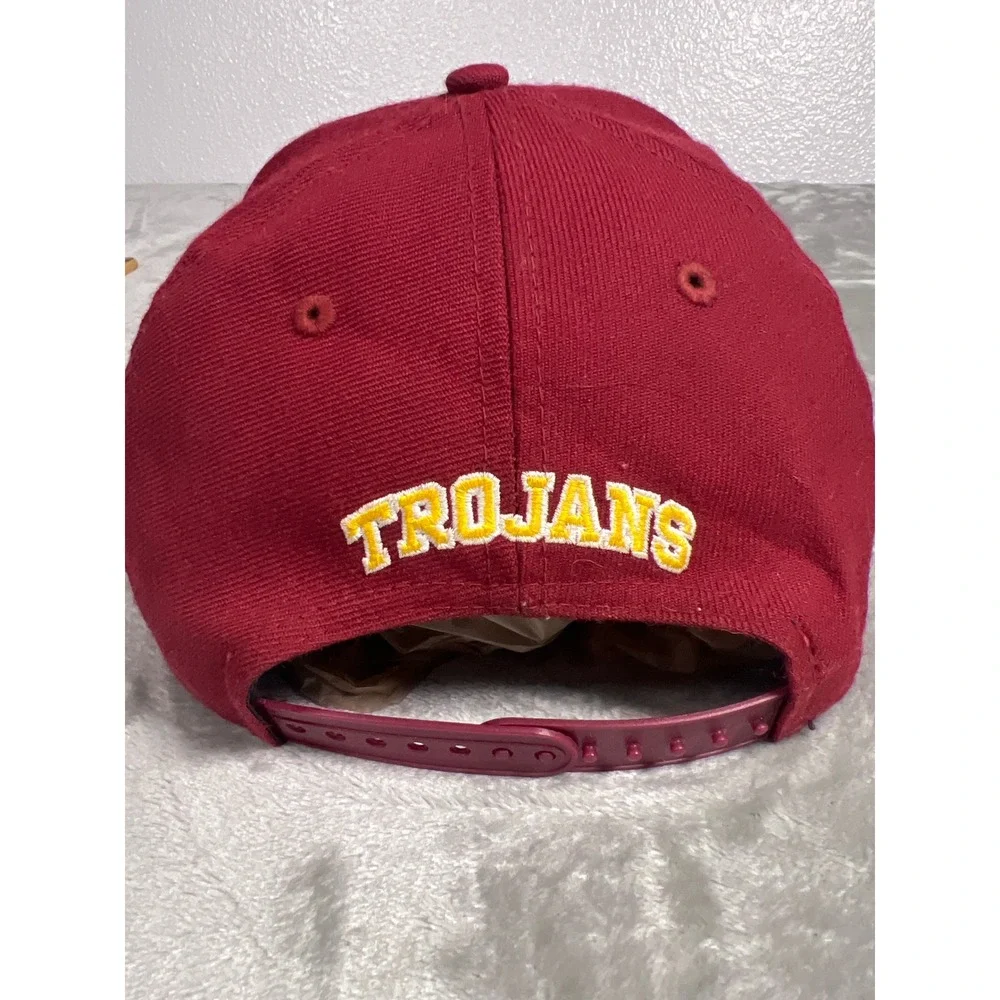 New Era‎ 9FIFTY USC Trojans Snapback Hat Cardinal Red Wool OSFM Cap